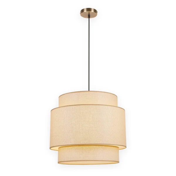 LAMPADA DA SOFFITTO Ø 50 CM x 155 CM RATTAN E27 SAMANTHA