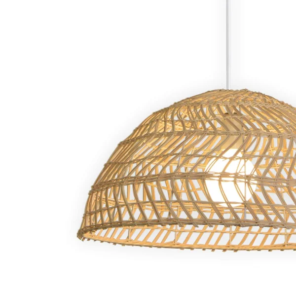 LAMPADA DA SOFFITTO IN RATTAN GRANDE E27 WIKOLIA
