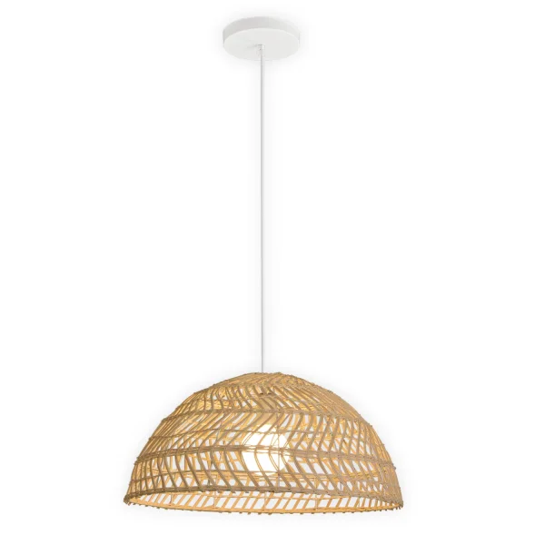 LAMPADA DA SOFFITTO IN RATTAN GRANDE E27 WIKOLIA