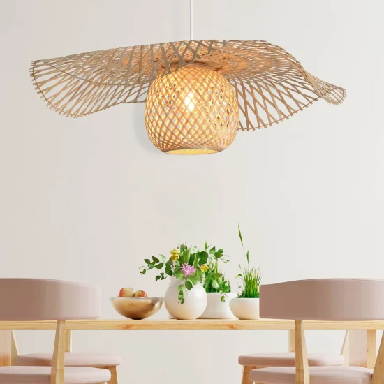 LÁMPARA DE TECHO BAMBÚ GRANDE E27 NALANI