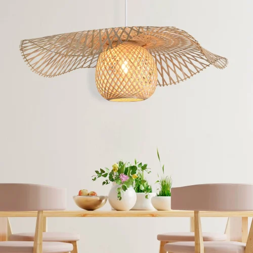 LÁMPARA DE TECHO BAMBÚ GRANDE E27 NALANI LÁMPARA DE TECHO BAMBÚ GRANDE E27 NALANI