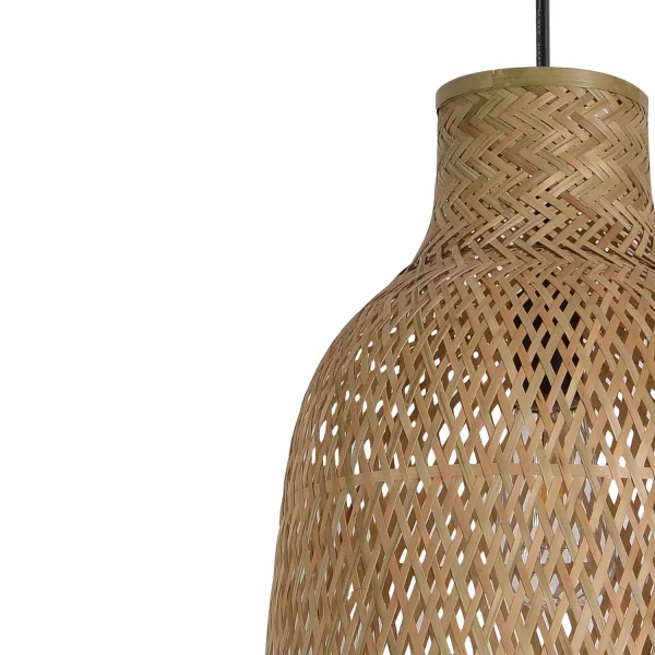 LÁMPARA DE TECHO BAMBÚ PEQUEÑA E27 IKAIA