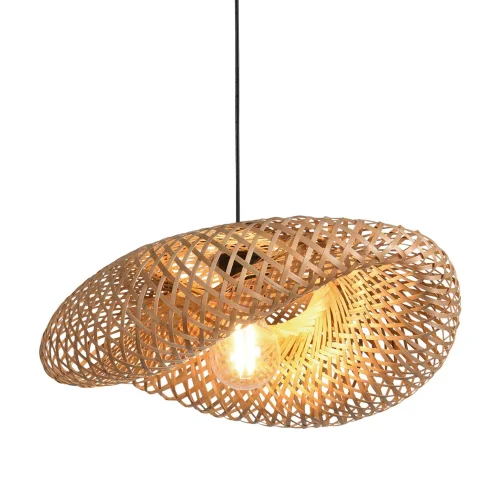 LÁMPARA DE TECHO BAMBÚ PEQUEÑA E27 KALENA
