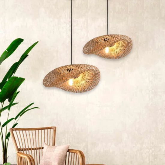 LÁMPARA DE TECHO BAMBÚ GRANDE E27 KALENA 2
