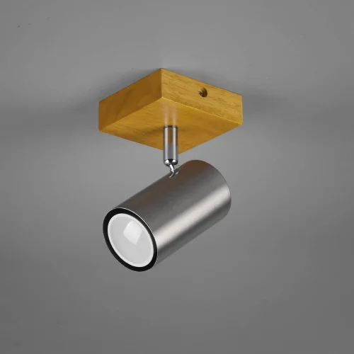 SPOT GRAFTON 1 LUCE MARRONE CHIARO NICHEL OPACO