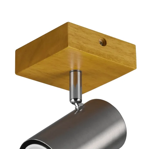 SPOT GRAFTON 1 LUCE MARRONE CHIARO NICHEL OPACO