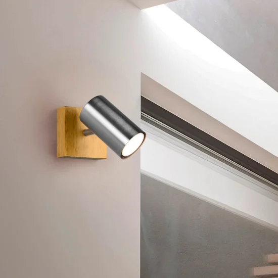 SPOT GRAFTON 1 LUCE MARRONE CHIARO NICHEL OPACO