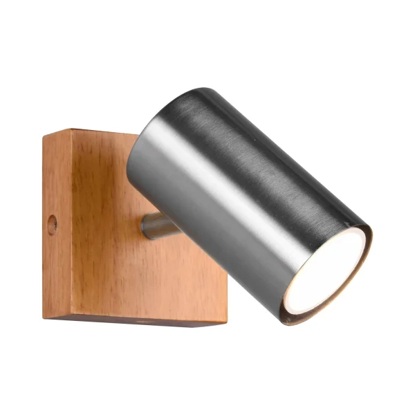 SPOT GRAFTON 1 LUCE MARRONE CHIARO NICHEL OPACO