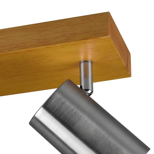 SPOT GRAFTON 2 LUCI MARRONE CHIARO NICHEL OPACO