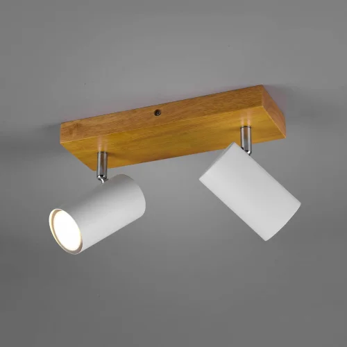 SPOT GRAFTON 2 LUCI MARRONE CHIARO BIANCO