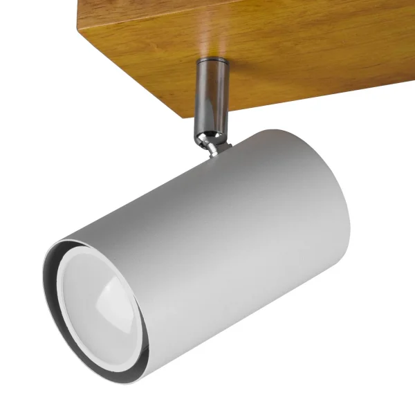 SPOT GRAFTON 2 LUCI MARRONE CHIARO BIANCO