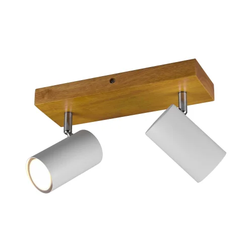 SPOT GRAFTON 2 LUCI MARRONE CHIARO BIANCO