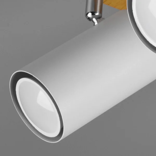 PLAFÓN DE TECHO GRAFTON 4 LUCES MARRÓN CLARO BLANCO