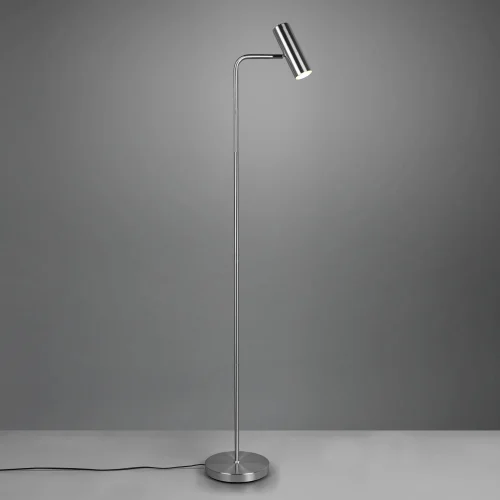 LÁMPARA DE PIE GRAFTON NÍQUEL MATE