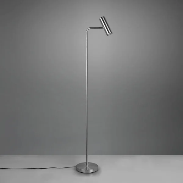 LÁMPARA DE PIE GRAFTON NÍQUEL MATE