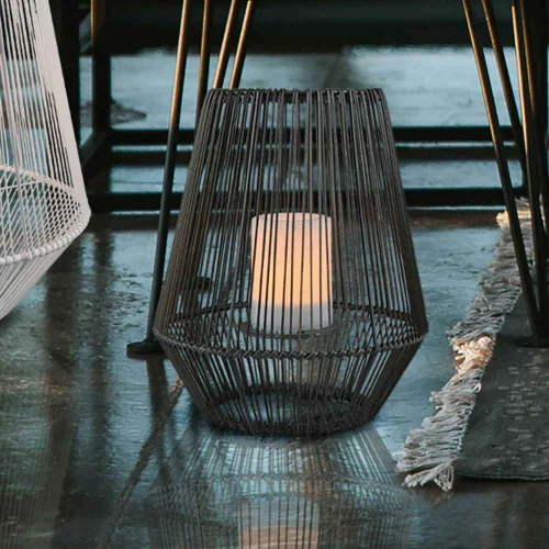 FAROL DE EXTERIOR SMD LED 2 W SOLAR 30 CM NEGRO RIVER