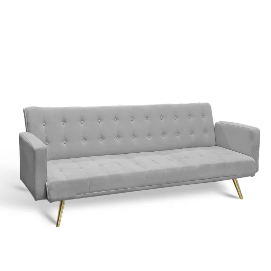 SOFÁ CAMA GRIS CLARO GINEBRA 2