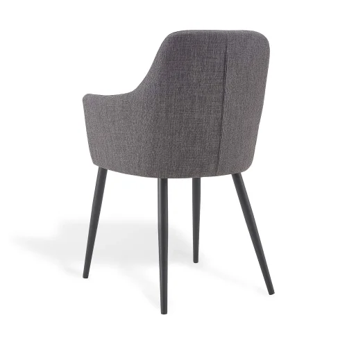 POLTRONA GUNNAR GRIGIO GAMBE NERE