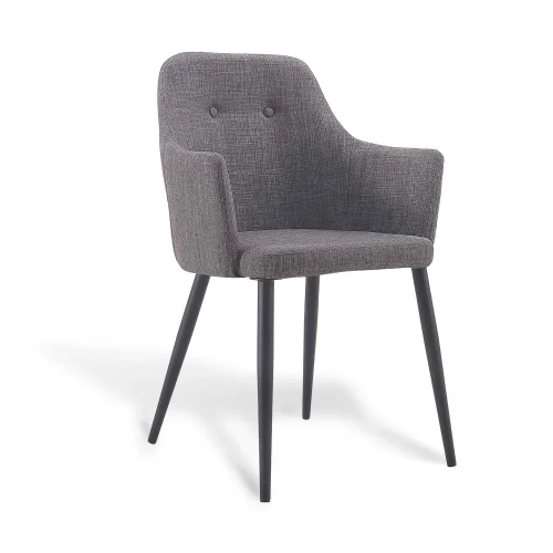 POLTRONA GUNNAR GRIGIO GAMBE NERE POLTRONA GUNNAR GRIGIO GAMBE NERE