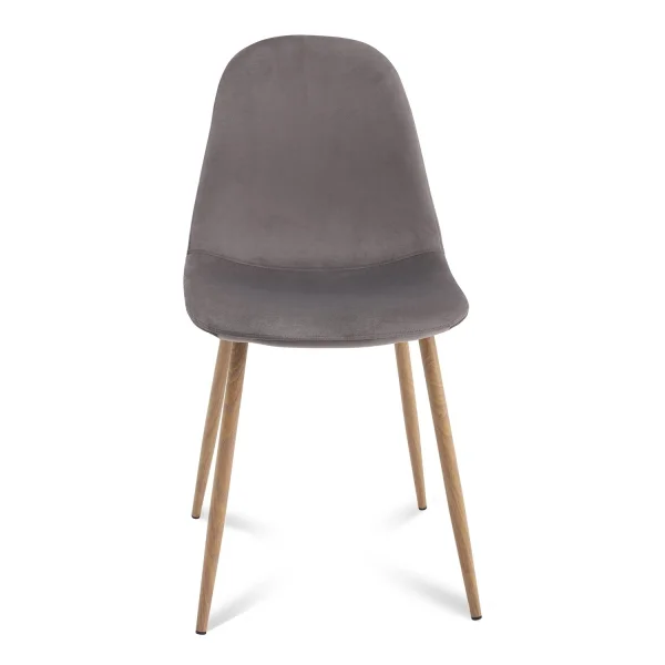 SILLA STENMARK GRIS PATAS COLOR NATURAL