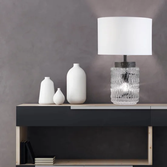 LAMPADA DA TAVOLO IN CRISTALLO E27 ERIKSSON