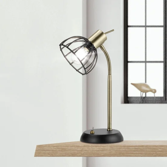 LAMPADA DA TAVOLO NERO OPACO GABRIELLE