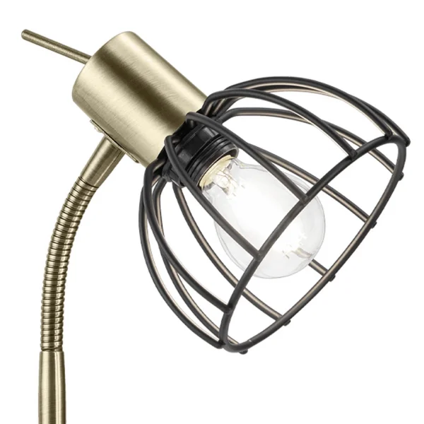 LAMPADA DA TAVOLO NERO OPACO GABRIELLE