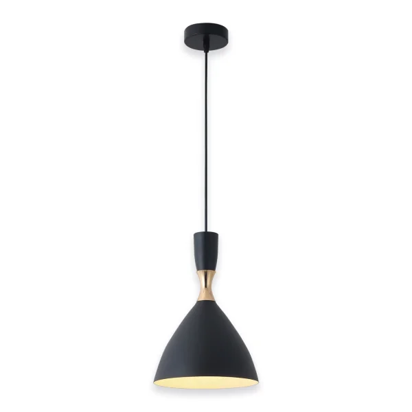 LAMPADA DA SOFFITTO NERO/ORO BRICE