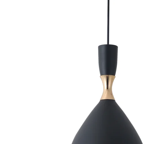 LAMPADA DA SOFFITTO NERO/ORO BRICE