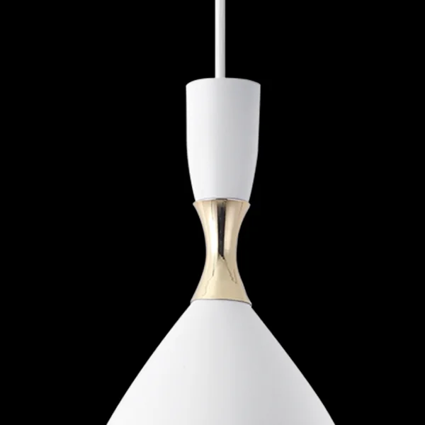 LAMPADA DA SOFFITTO BIANCO/DORATO BRICE