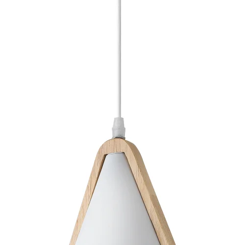 LÁMPARA DE TECHO BLANCO/MADERA ROSELLE