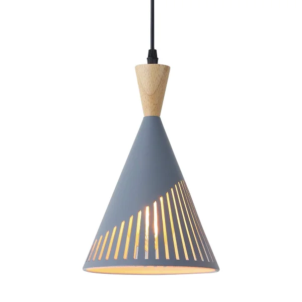 LÁMPARA DE TECHO GRIS ELNA