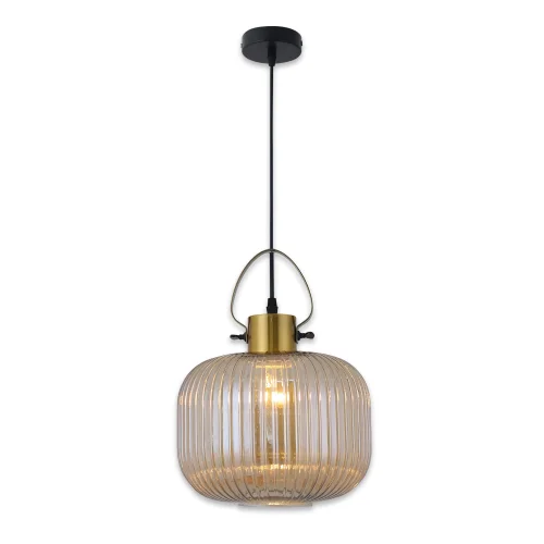 LÁMPARA DE TECHO CRISTAL TALLADO ÁMBAR HAKANA