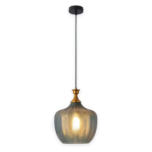 LÁMPARA DE TECHO CRISTAL AZUL Ø 26 CM ROGAN