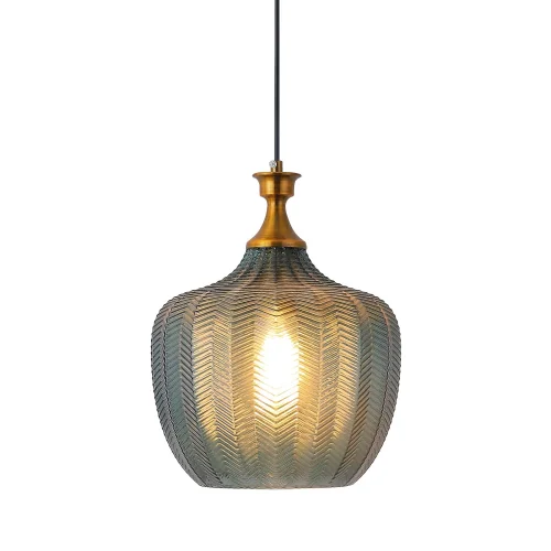 LÁMPARA DE TECHO CRISTAL AZUL Ø 26 CM ROGAN