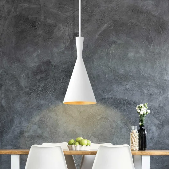 LÁMPARA DE TECHO ACERO BLANCA Ø 18,5 CM ODELL