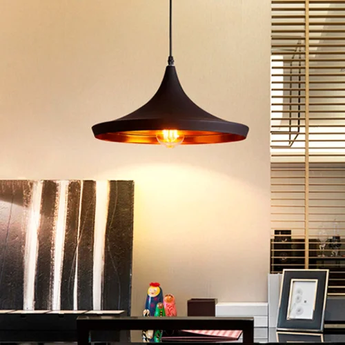 LÁMPARA DE TECHO ACERO NEGRA Ø 36 CM ODELL