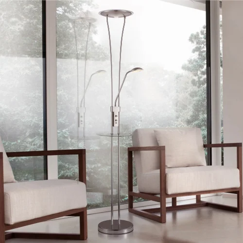 LAMPADA IN PIEDI A LED ARTEMIDE 18W-5W 3000K USB NICHEL