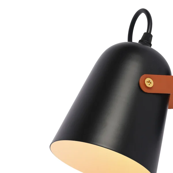 APLIQUE DE PARED NEGRO/MARRÓN EGIL