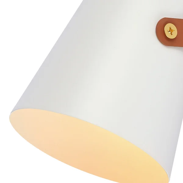 APLIQUE DE PARED BLANCO/MARRÓN EGIL