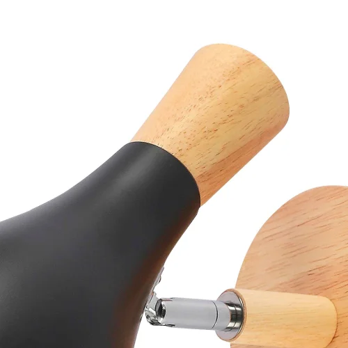 APLIQUE DE PARED MADERA/NEGRO HERDIS