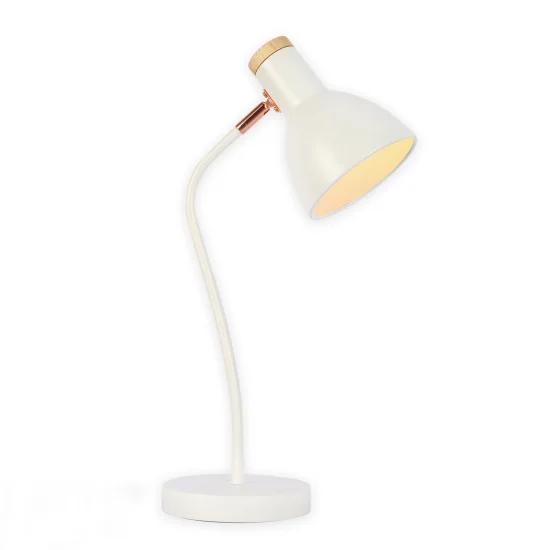 LÁMPARA DE MESA BLANCO/ORO ROSA ARLETH 2