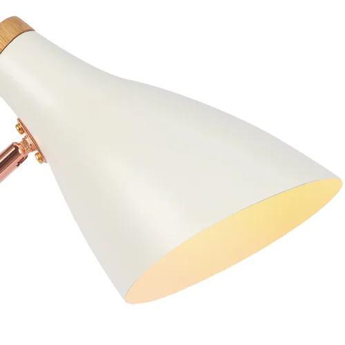 LÁMPARA DE MESA BLANCO/ORO ROSA AMERICA