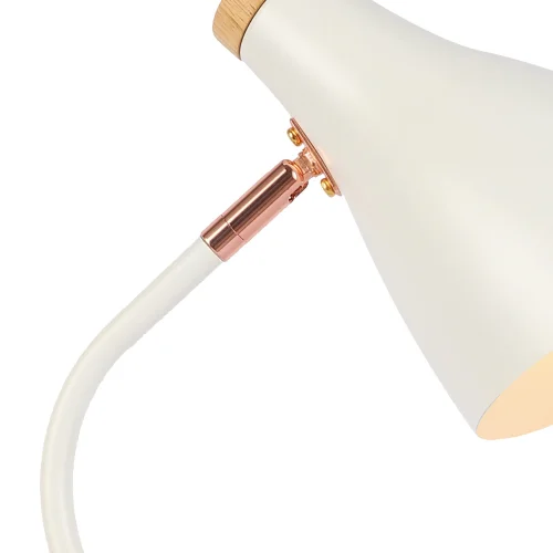 LÁMPARA DE MESA BLANCO/ORO ROSA AMERICA