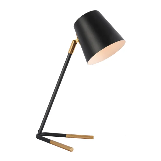 LÁMPARA DE MESA NEGRO/DORADO ANAYA 2