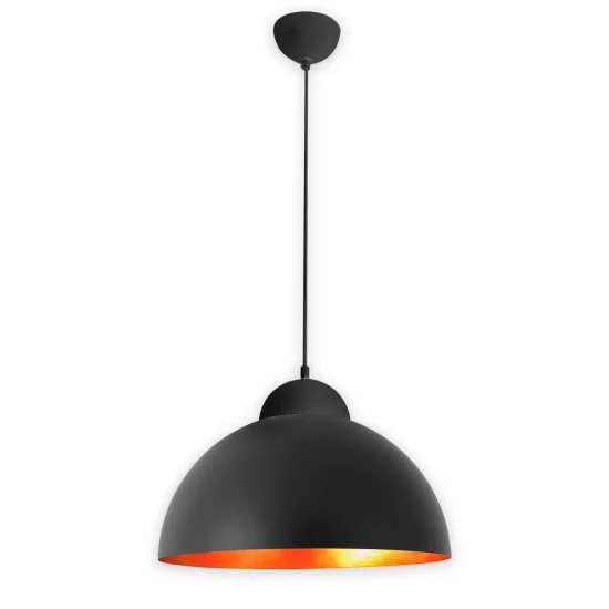 LÁMPARA DE TECHO Ø 40 CM NEGRO/DORADO MONTSERRAT 2