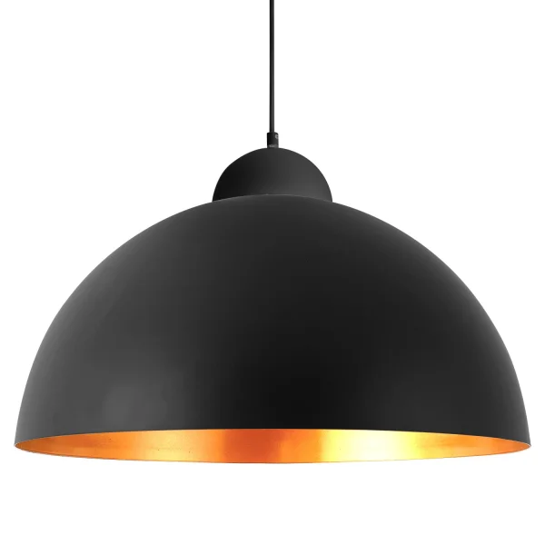 LÁMPARA DE TECHO Ø 60 CM NEGRO/DORADO MONTSERRAT