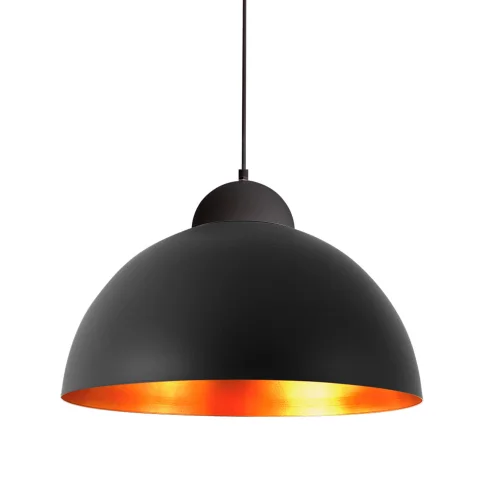 LÁMPARA DE TECHO Ø 50 CM NEGRO/DORADO MONTSERRAT LÁMPARA DE TECHO Ø 50 CM NEGRO/DORADO MONTSERRAT