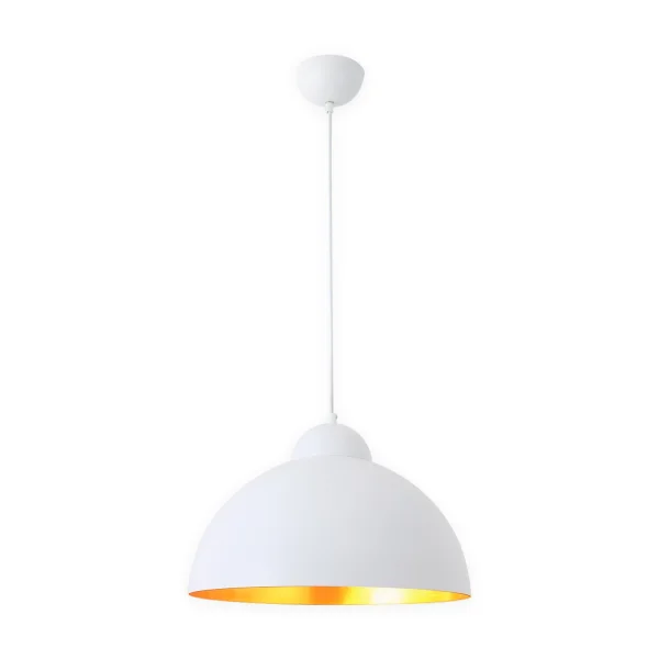 LÁMPARA DE TECHO Ø 40 CM BLANCO/DORADO MONTSERRAT