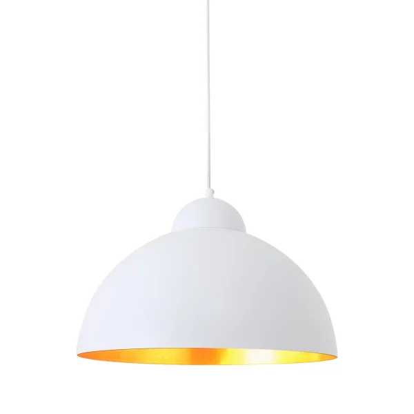 LÁMPARA DE TECHO Ø 40 CM BLANCO/DORADO MONTSERRAT